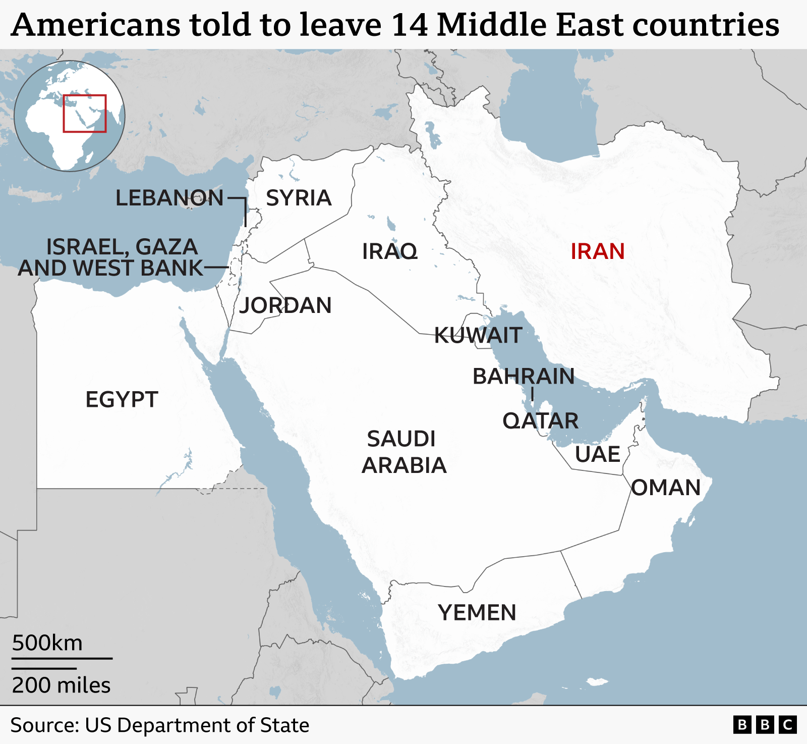 US Warns Americans of Escalating Risks Across Middle East