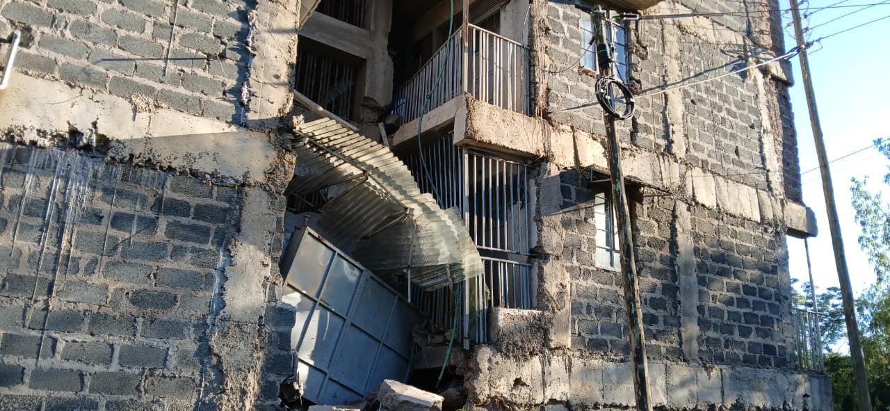 8 Injured, 2 Critically, in Mamboleo Building Collapse